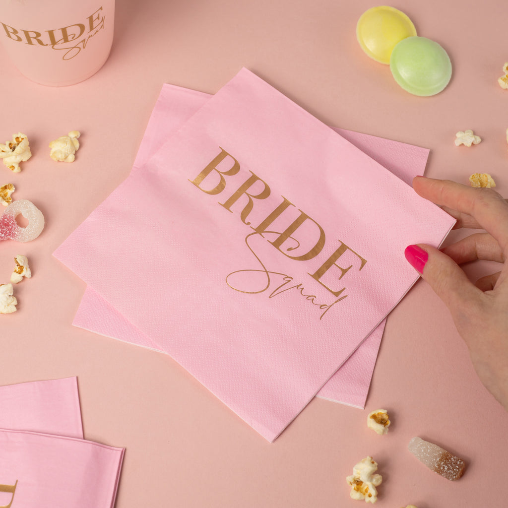 Bride Squad Party Paper Napkins 16 Pack