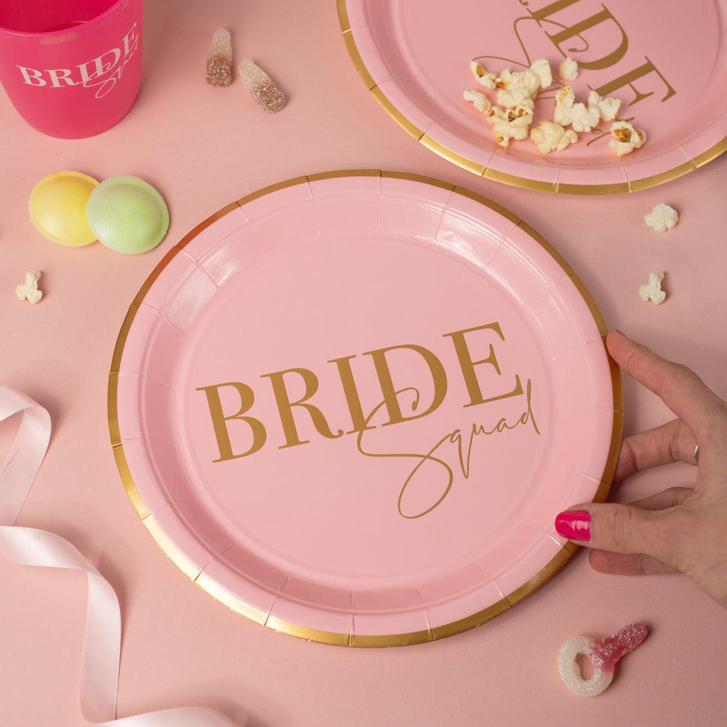 Bride Squad Party Plate 16 Pack