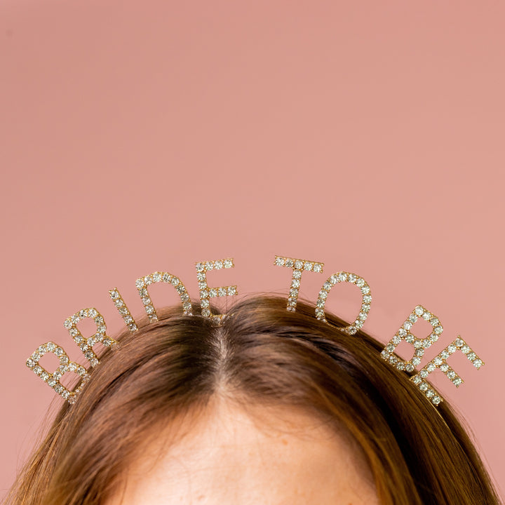 Maid of Honour Rhinestone Headband - Team Hen