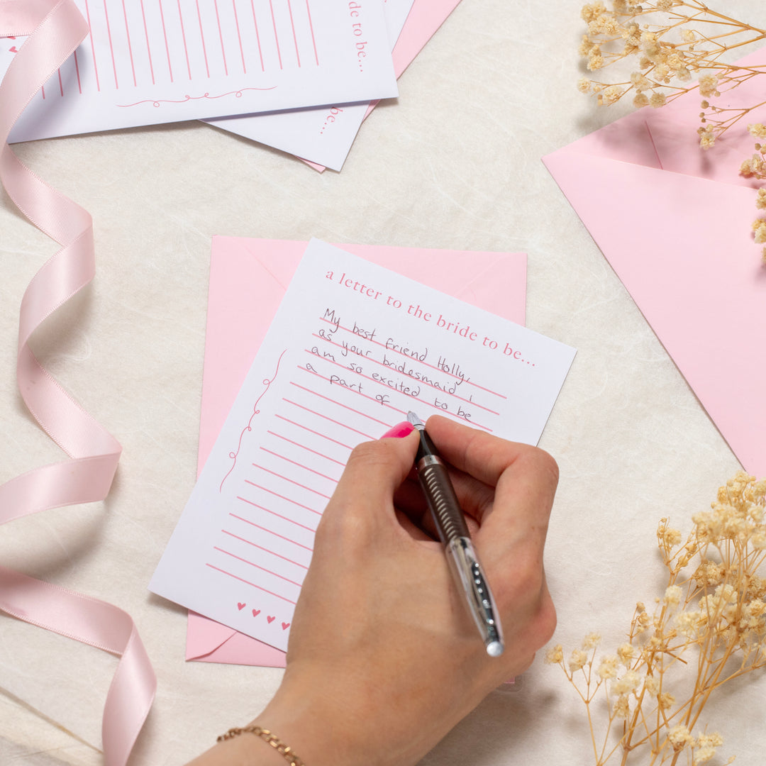 Letters to the Bride to Be Cards