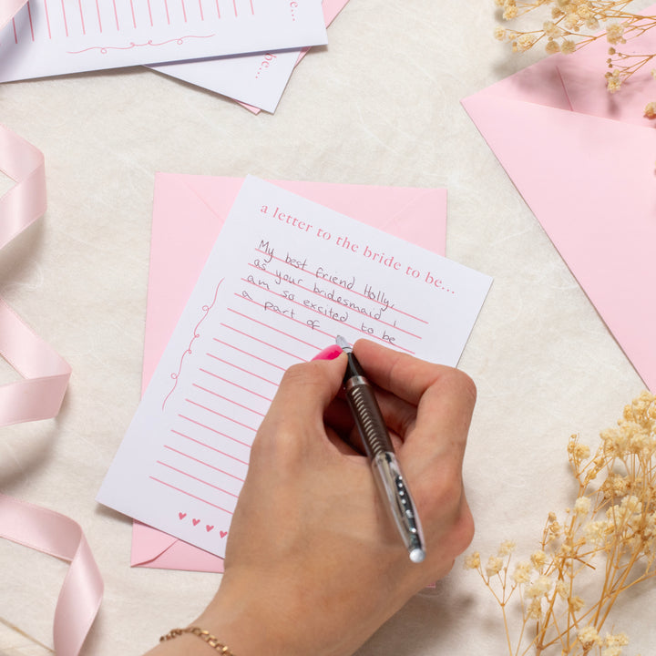 Letters to the Bride to Be Cards