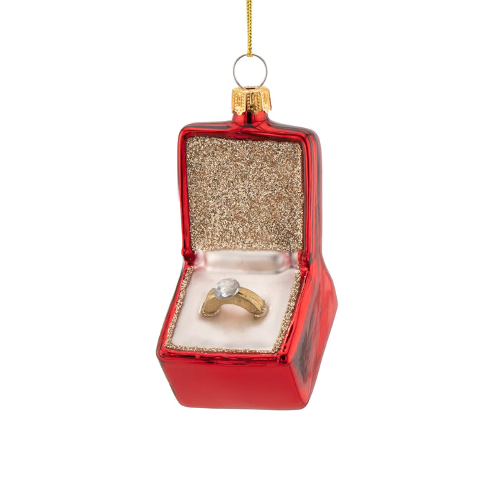 Engagement Ring Christmas Bauble