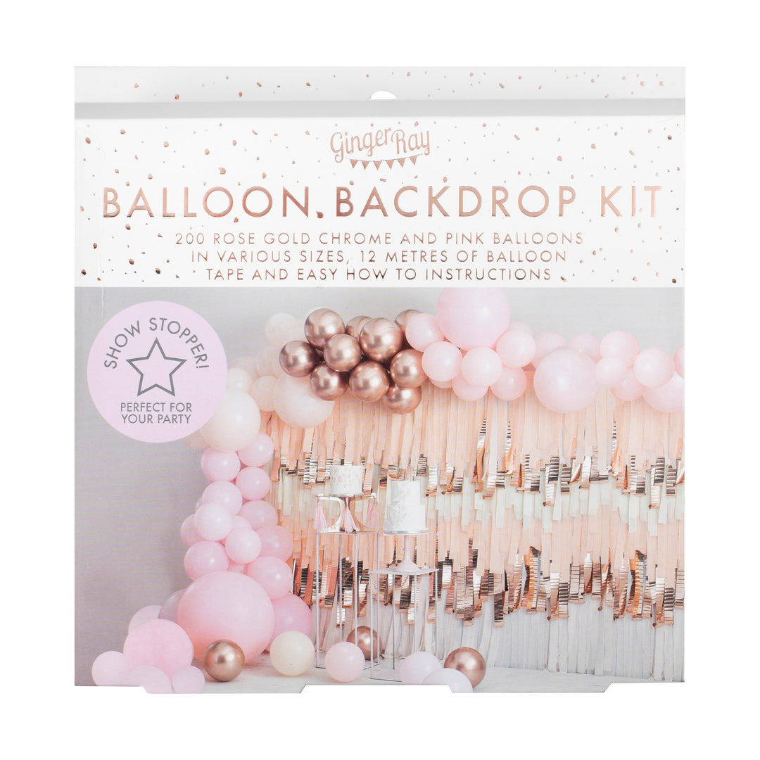 XL Pink & Rose Gold Balloon Arch Kit | Hen Party Balloons