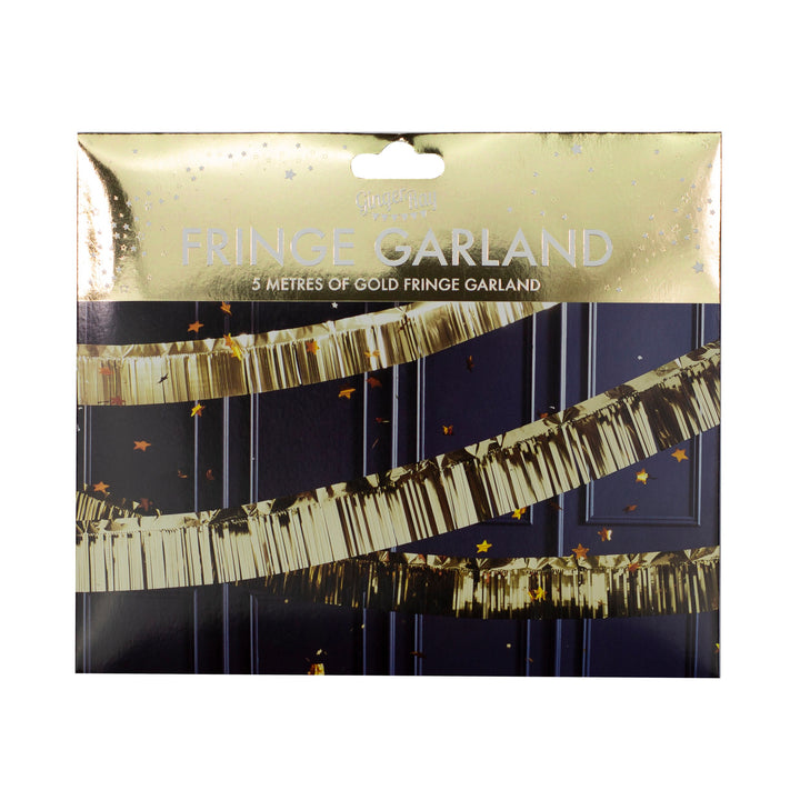 Gold Foiled Fringe Garland Decoration