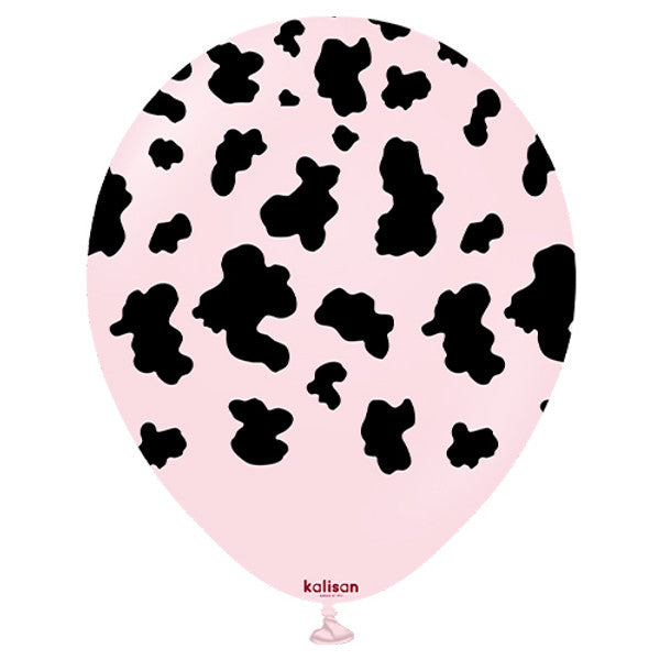 Pink Cow Print Rodeo Balloons 12in | 6 Pack