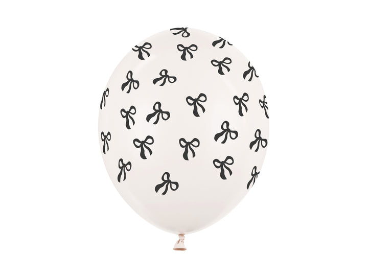 Bow Print Balloons 12in | 6 Pack