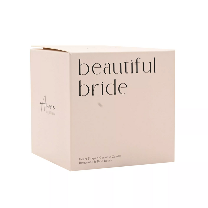 Bride Heart Shaped Candle