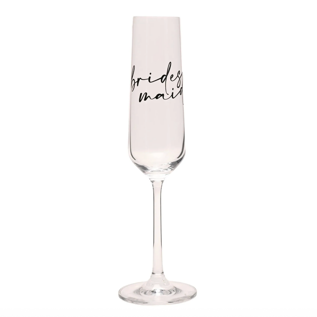 Bridesmaid Glass Flute