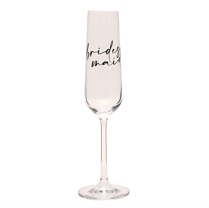Bridesmaid Glass Flute