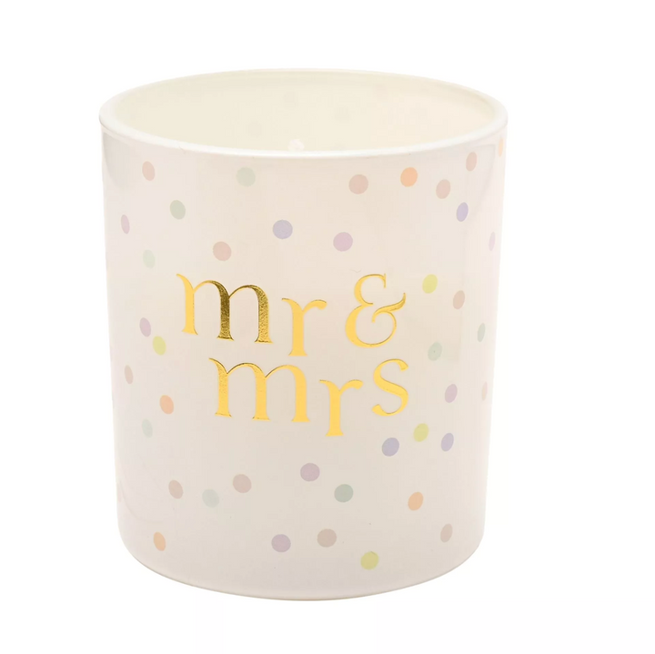 Mr & Mrs Confetti Candle