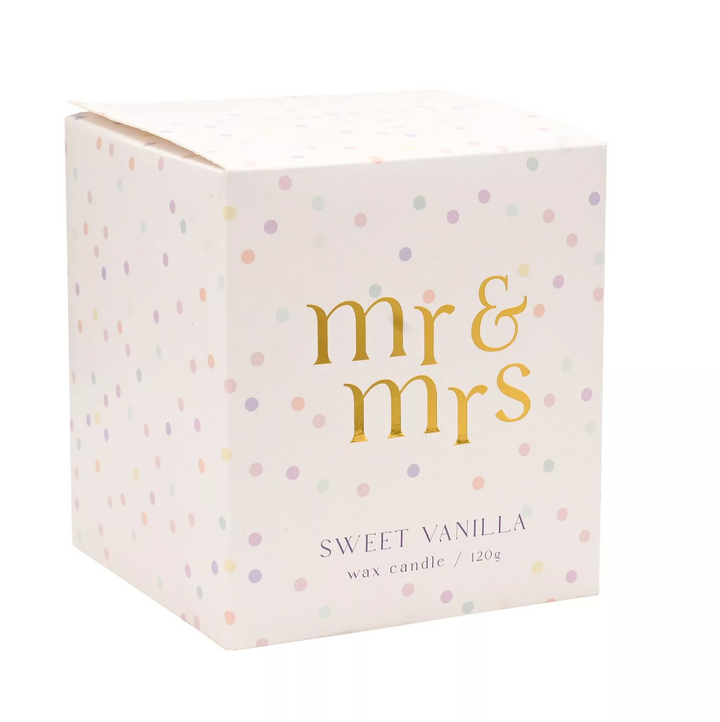 Mr & Mrs Confetti Candle