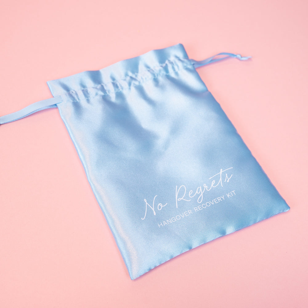 Hen Party Hangover Recovery Pouch | Blue Satin