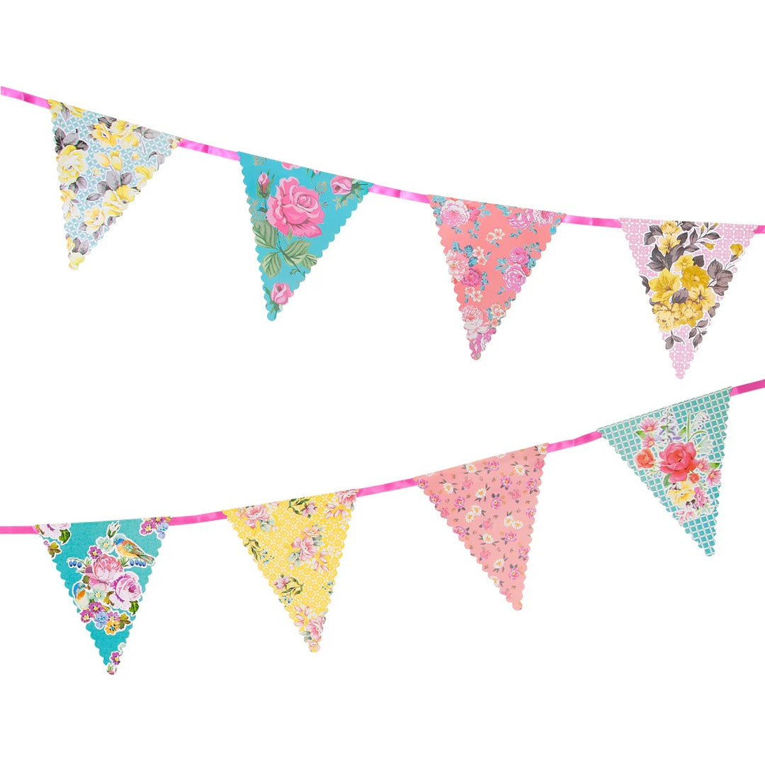 Vintage Style  Floral Bunting