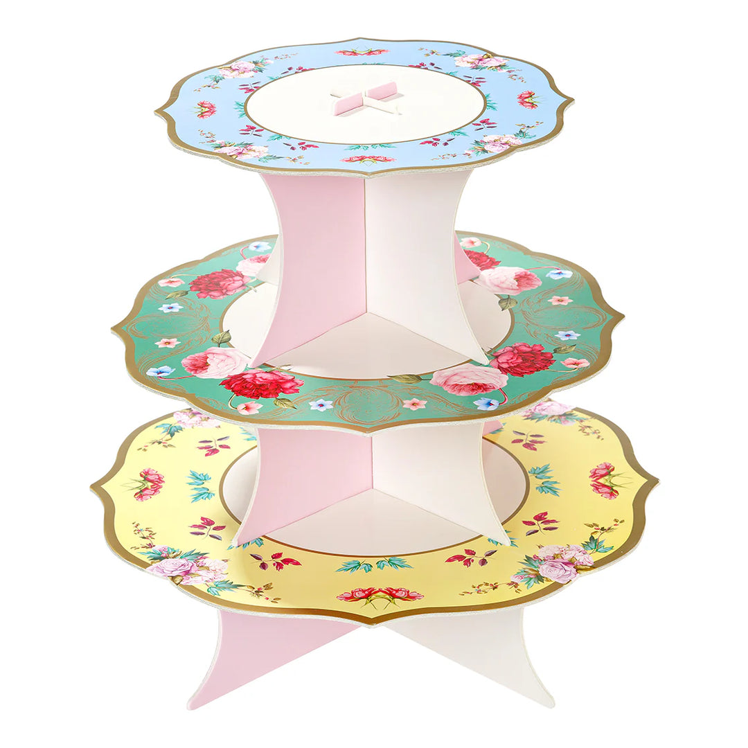 Vintage Style 3-Tier Reversible Cake Stand