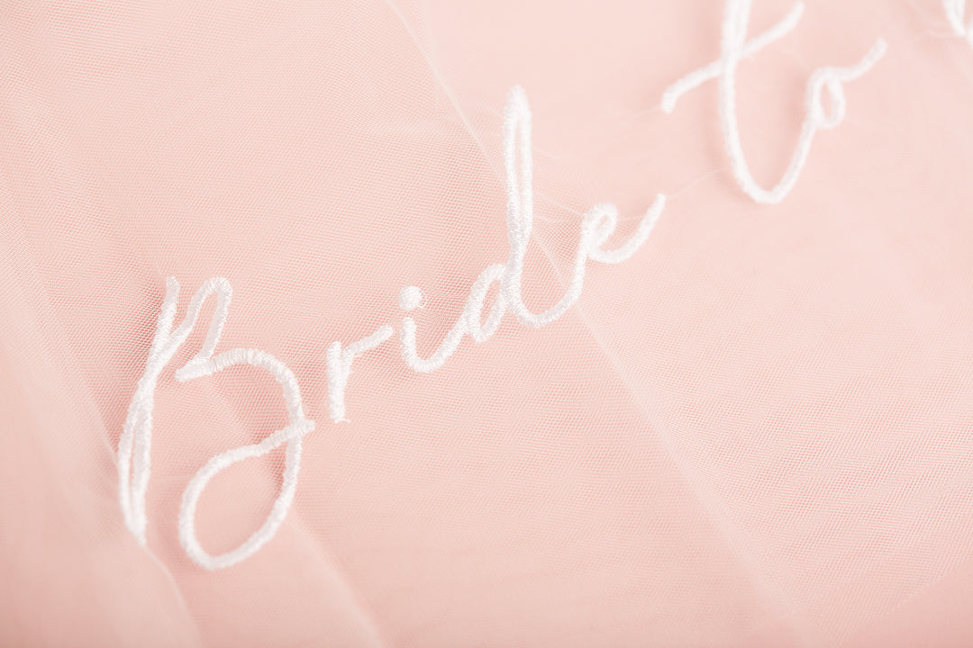 Embroidered Bride to Be Hen Party Veil