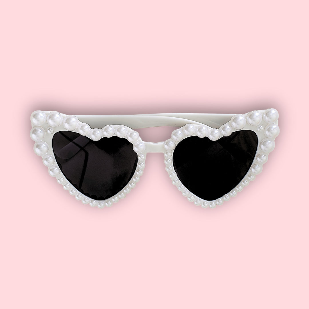 Pearl Heart Shaped Sunglasses