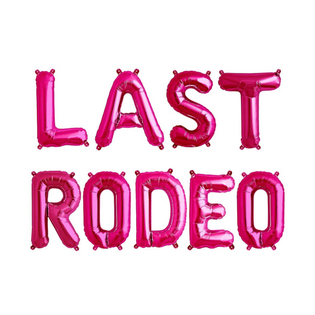 Last Rodeo Letter Balloons