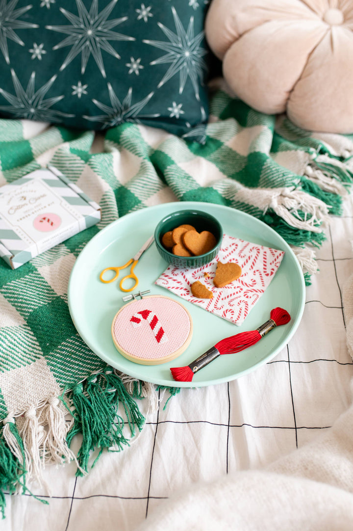 Candy Cane Cross Stitch Kit