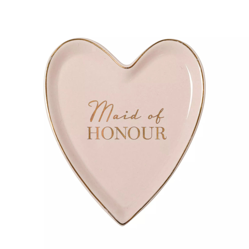 Maid of Honour Ceramic Heart Trinket Dish