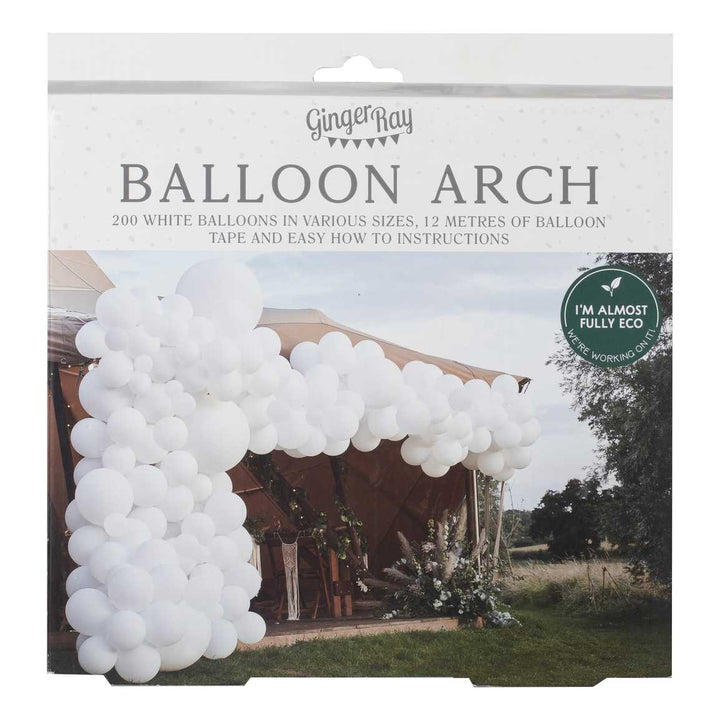 Luxe White Balloon Arch Kit