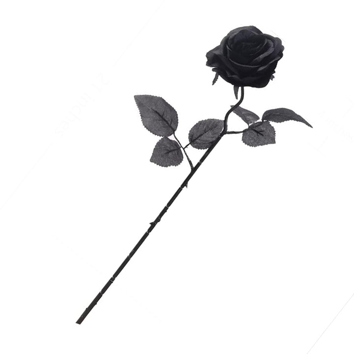 Black Rose Floral Stem Decoration