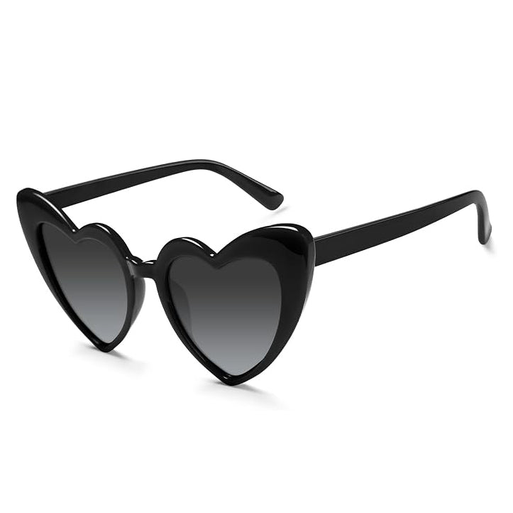 Black Heart Shaped Sunglasses