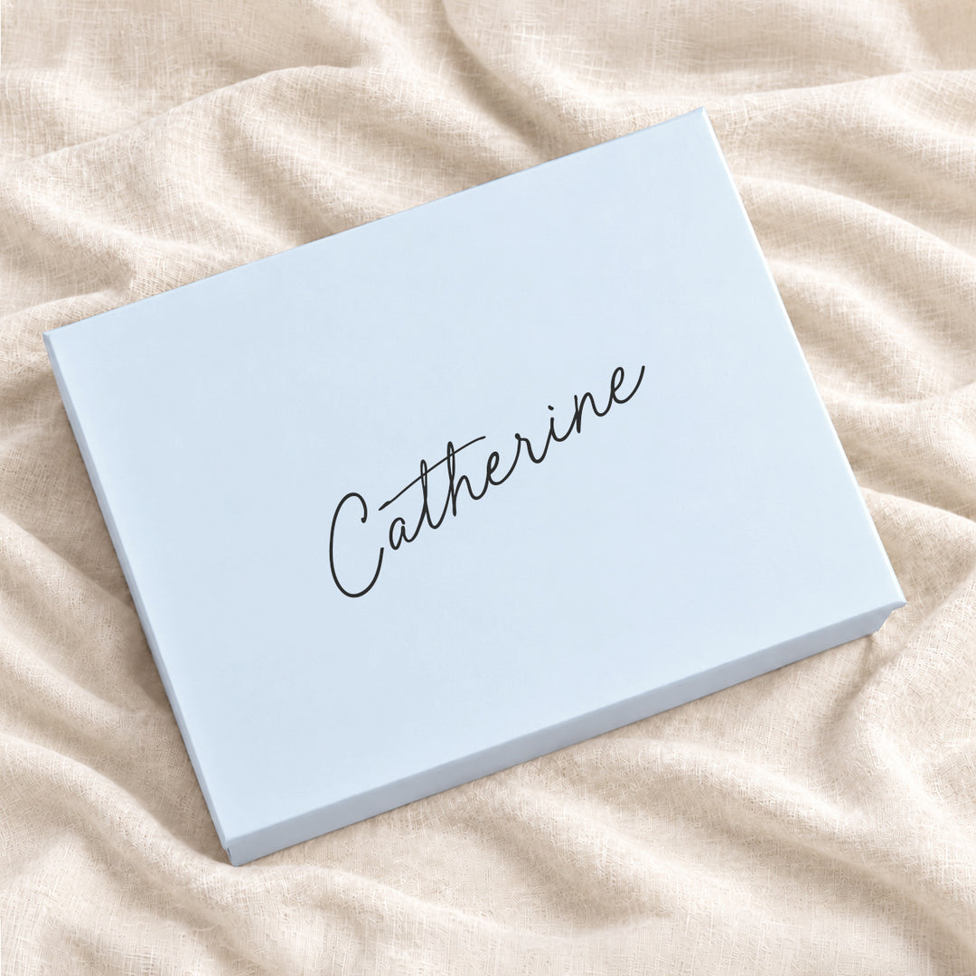 Personalised Blue Magnetic Keepsake Gift Box