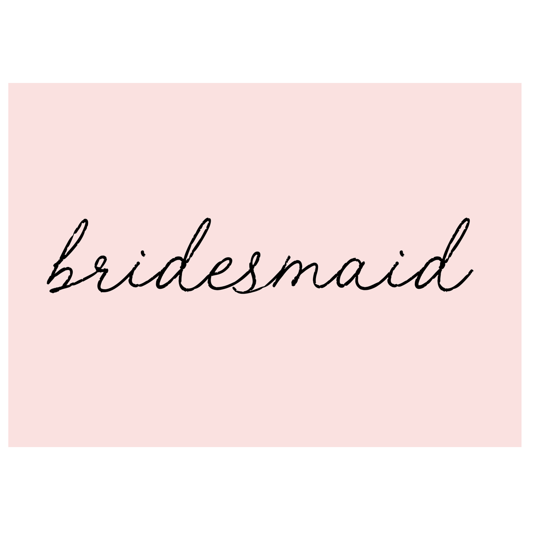 Bridesmaid A6 Postcard