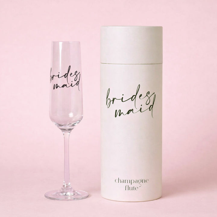 Bridesmaid Glass Flute