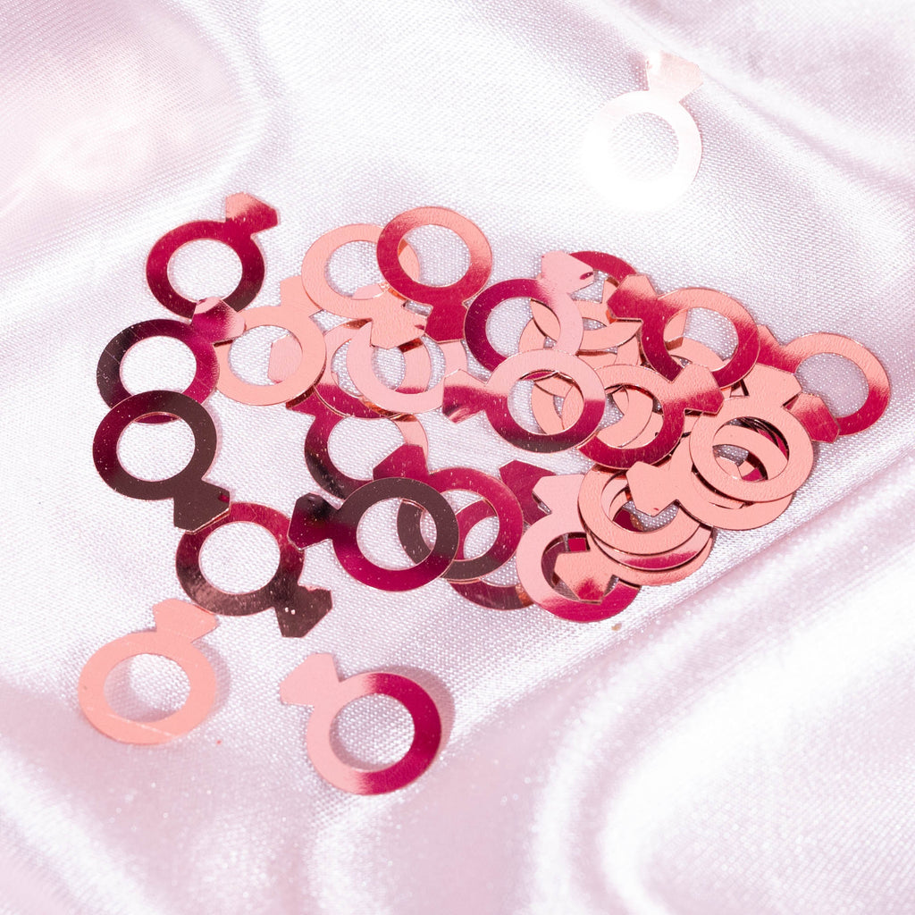 Rose Gold Diamond Ring Confetti