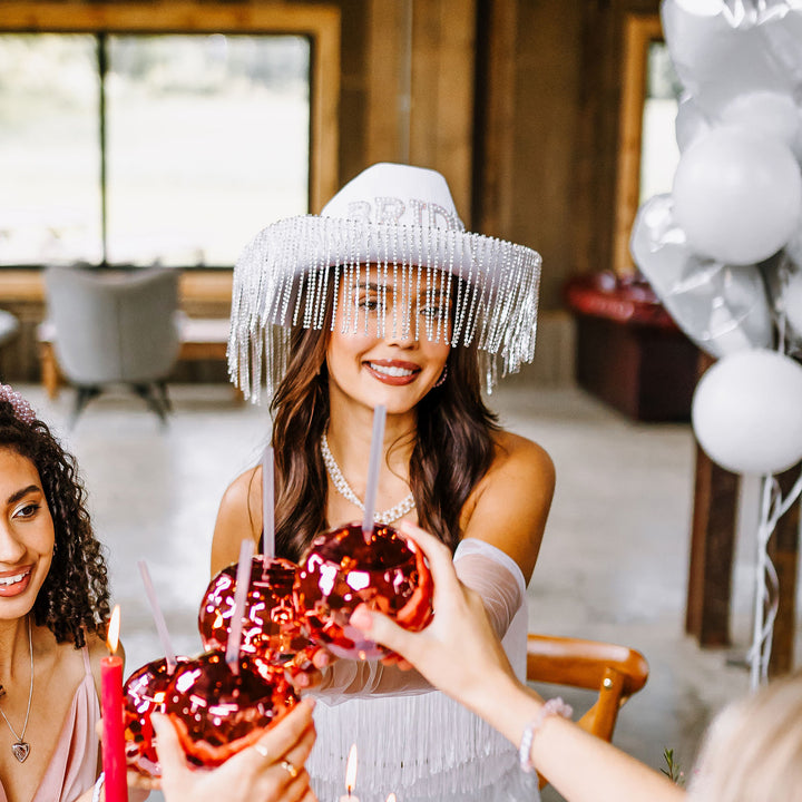 White Bride Cowboy Hat