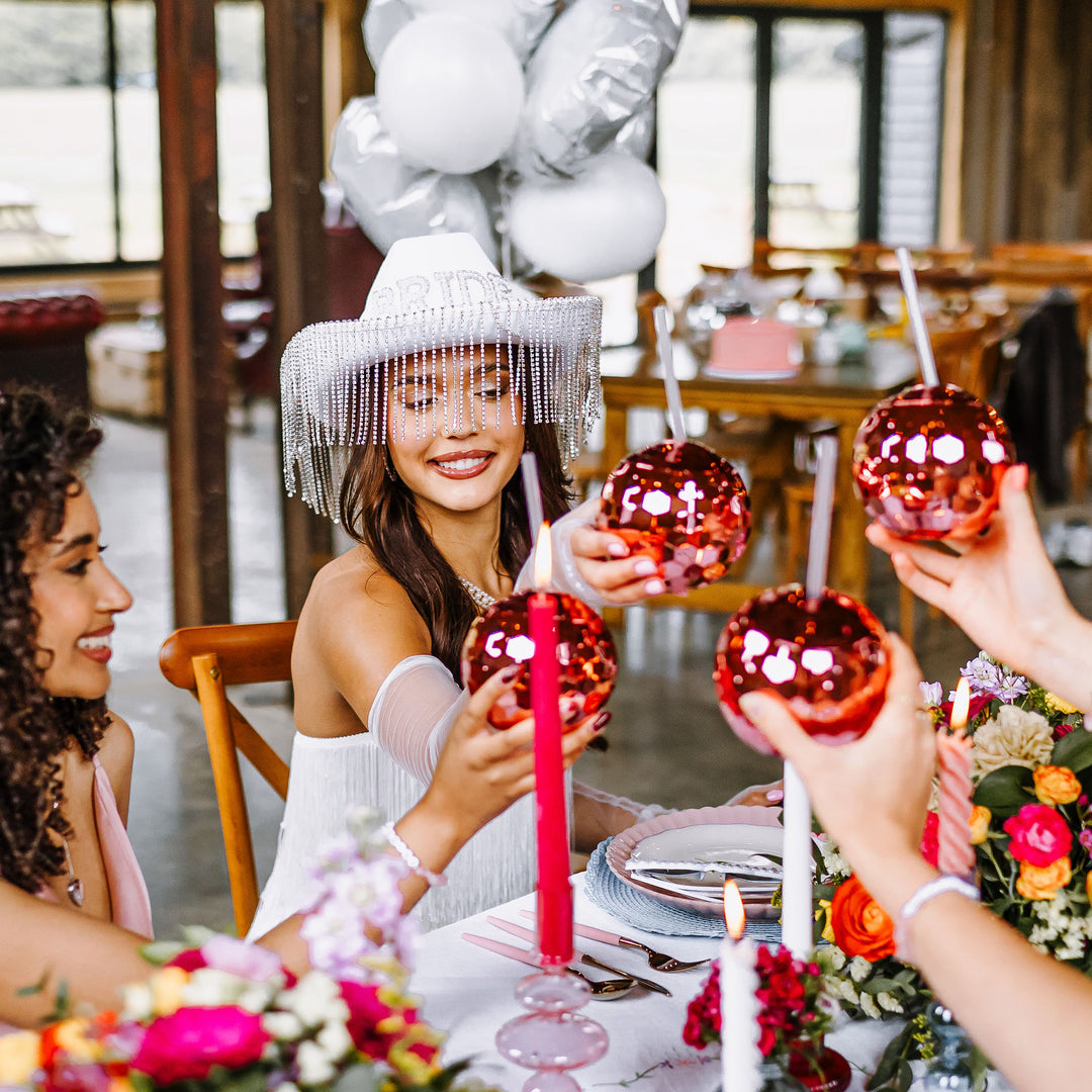 White Bride Cowboy Hat