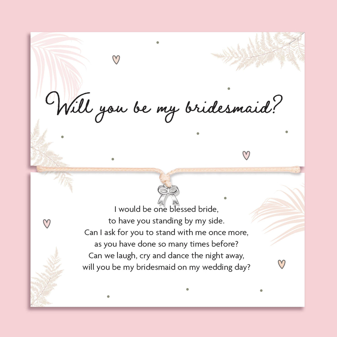 Bridesmaid Proposal Bow Bracelet