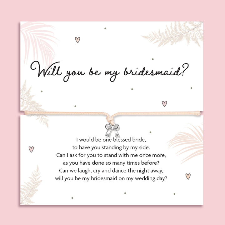 Bridesmaid Proposal Bow Bracelet
