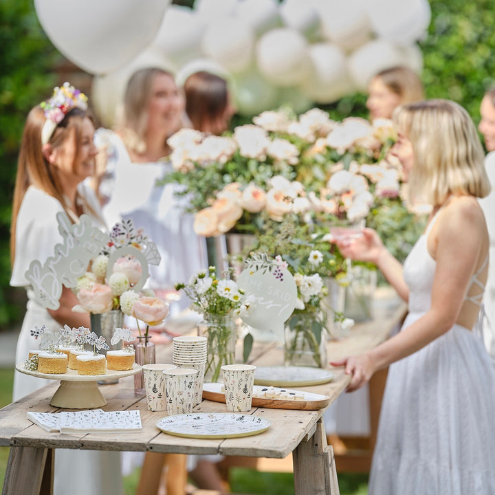 Bridal Bloom Paper Plate