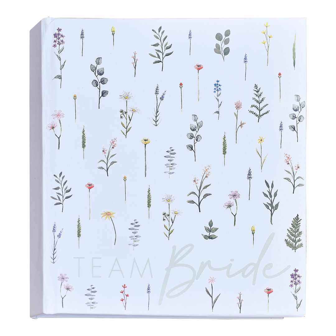 Floral Team Bride Hen Party Guest Book & Photo Album