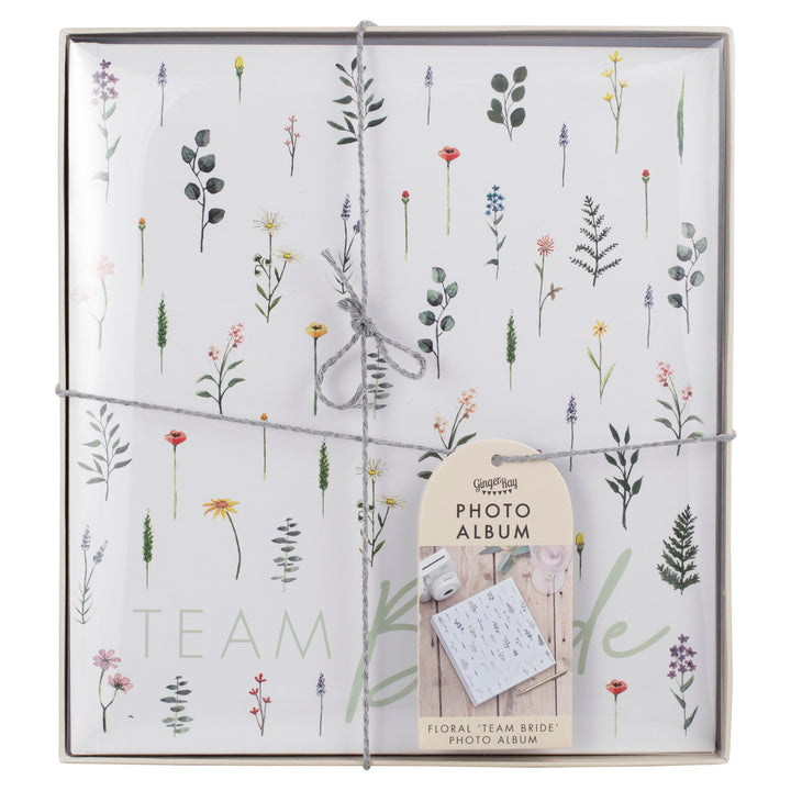 Floral Team Bride Hen Party Guest Book & Photo Album