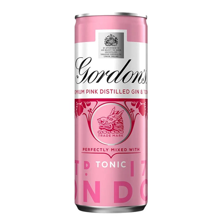 Gordons Pink Gin & Tonic Cocktail Can