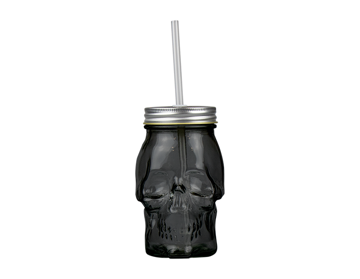 Skull Drinking Jars | Black or Clear