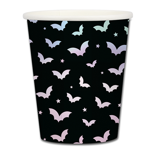 Holographic Bat Cups 20 Pack