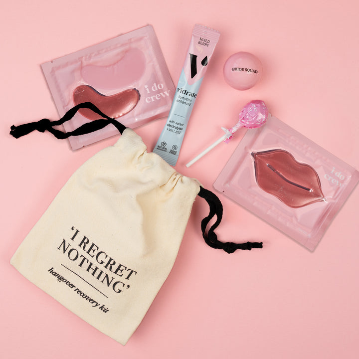 Filled 'I Regret Nothing' Hangover Recovery Pouch