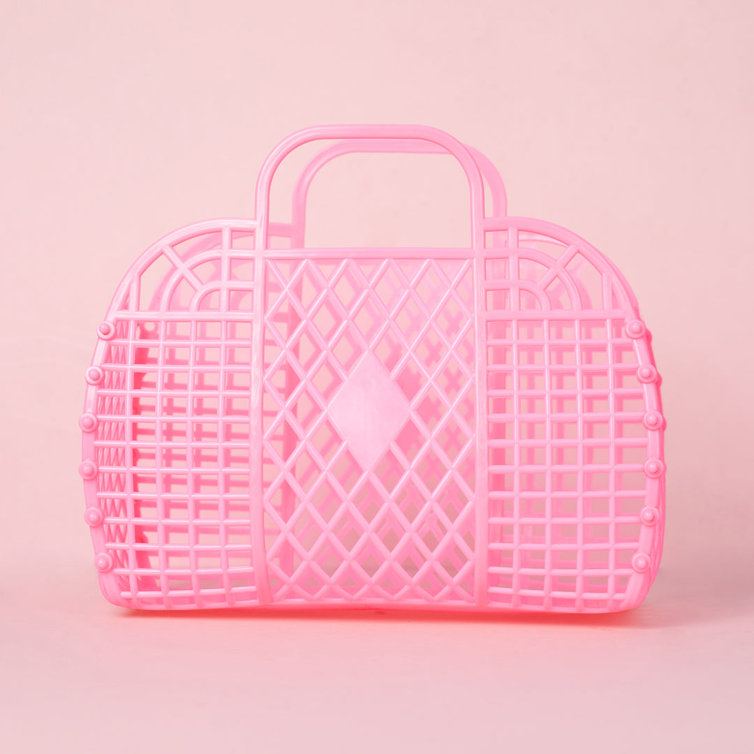 Bright Pink Retro Jelly Bag