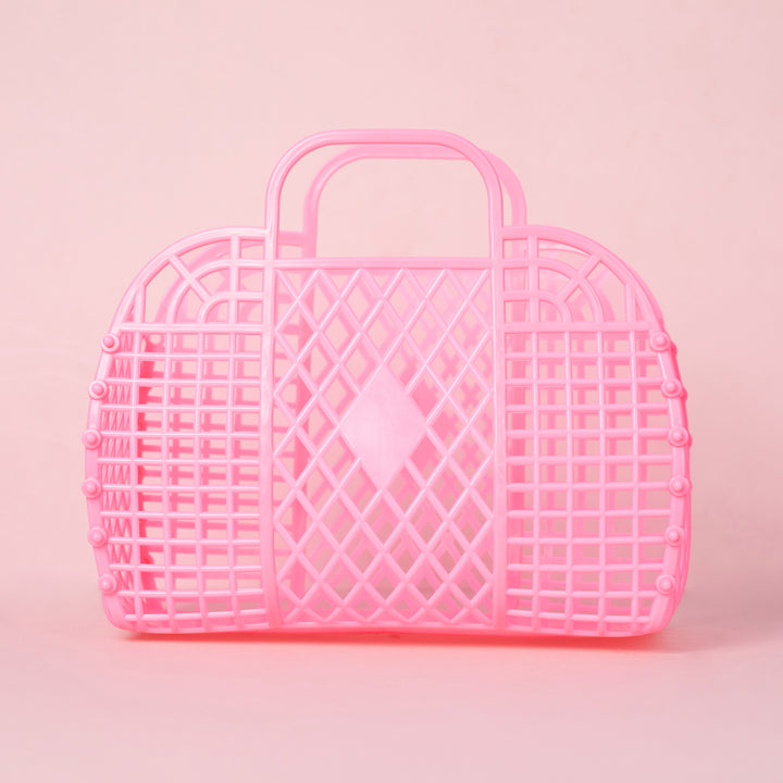 Bright Pink Retro Jelly Bag