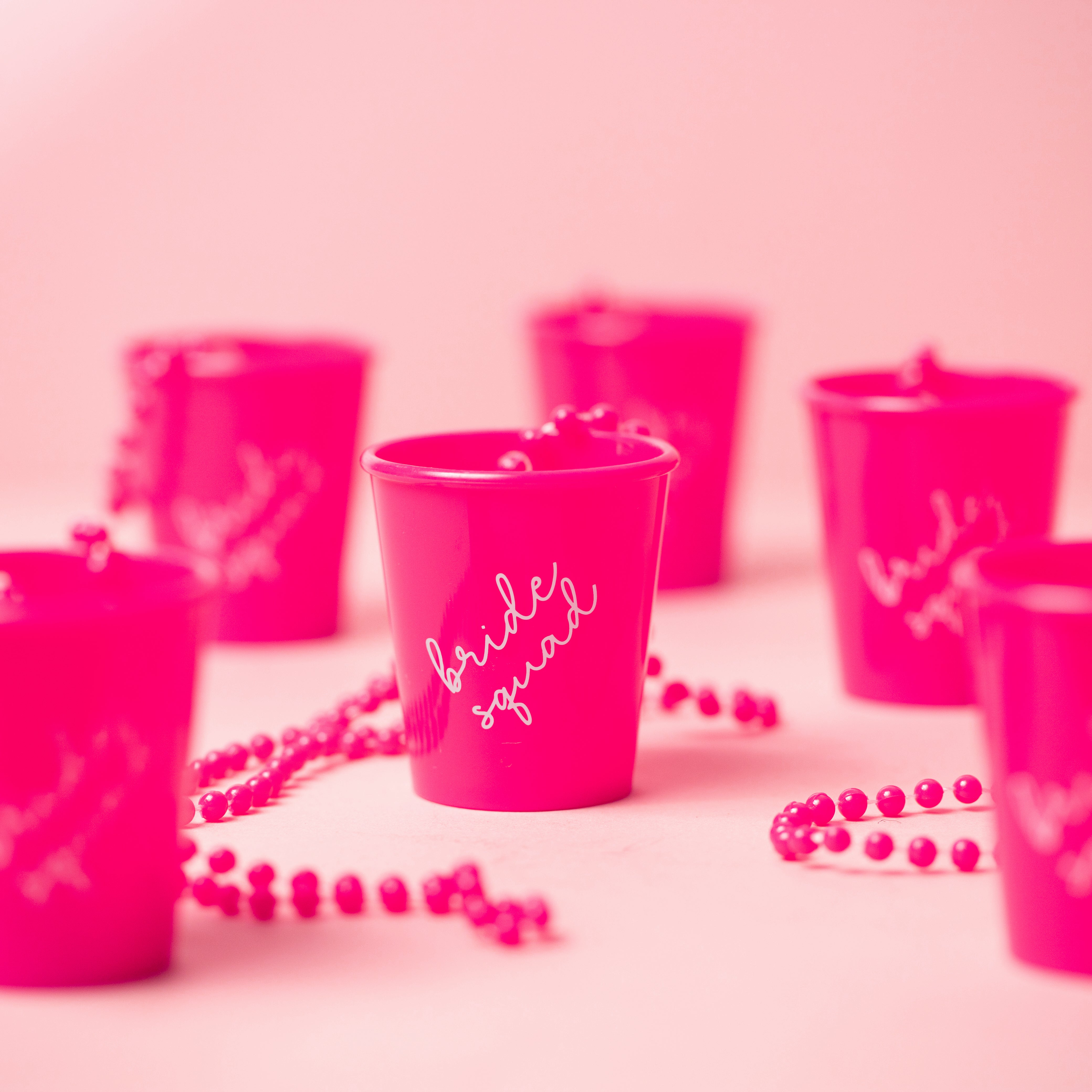 personalised Hen Party Shot Glasses 15 Willy glasses Pink Necklace  Accessories | eBay