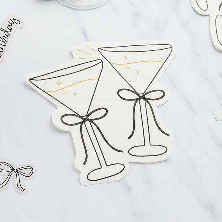 Cocktail Shape Napkins