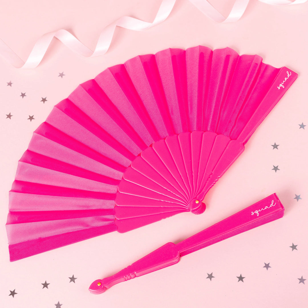 Hot Pink Squad Hen Party Fan