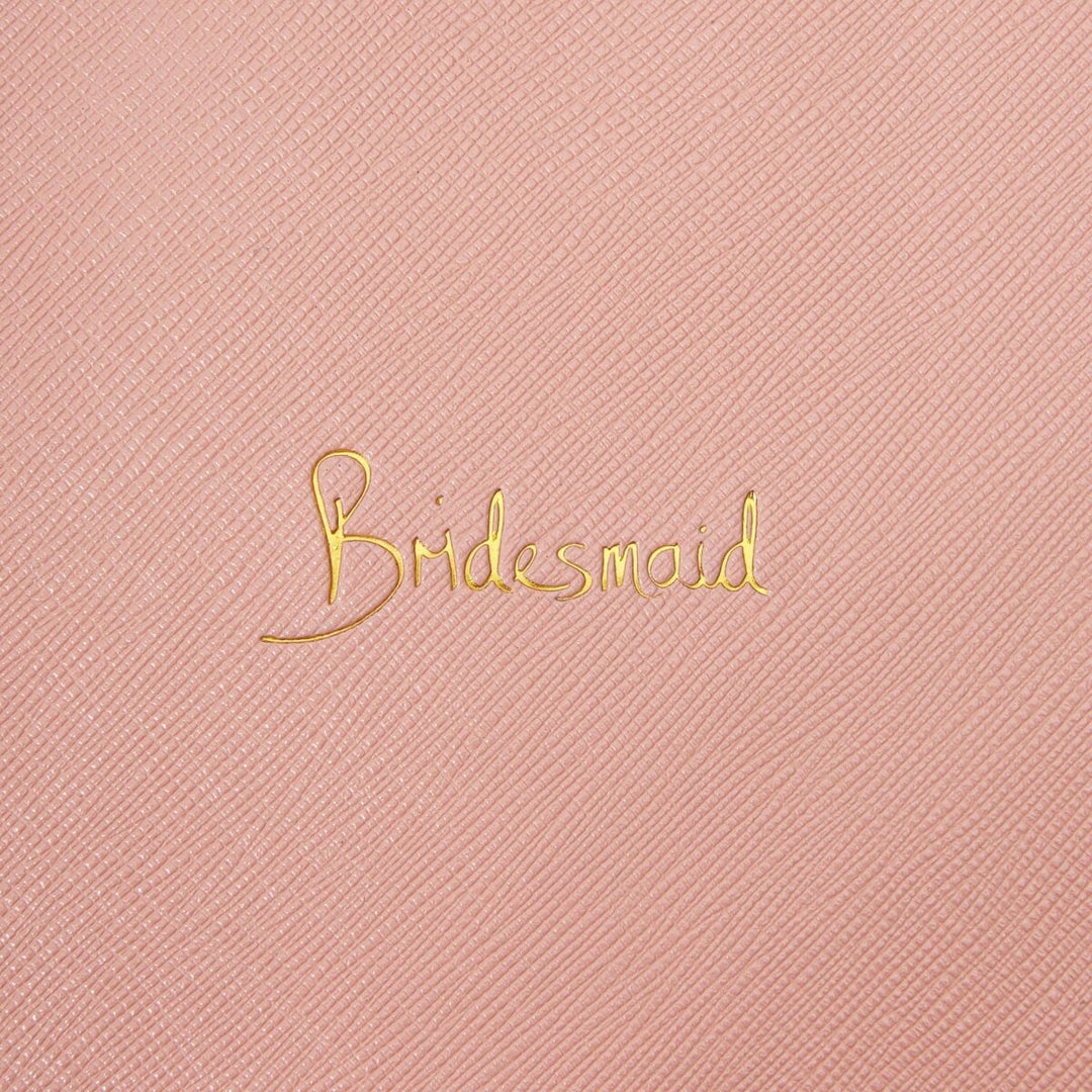 Bridesmaid Pouch in Rose Pink