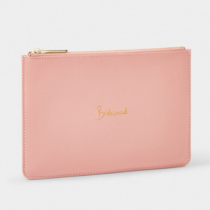 Bridesmaid Pouch in Rose Pink