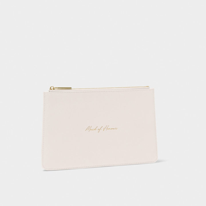 Maid of Honour Pouch in Pearlescent White