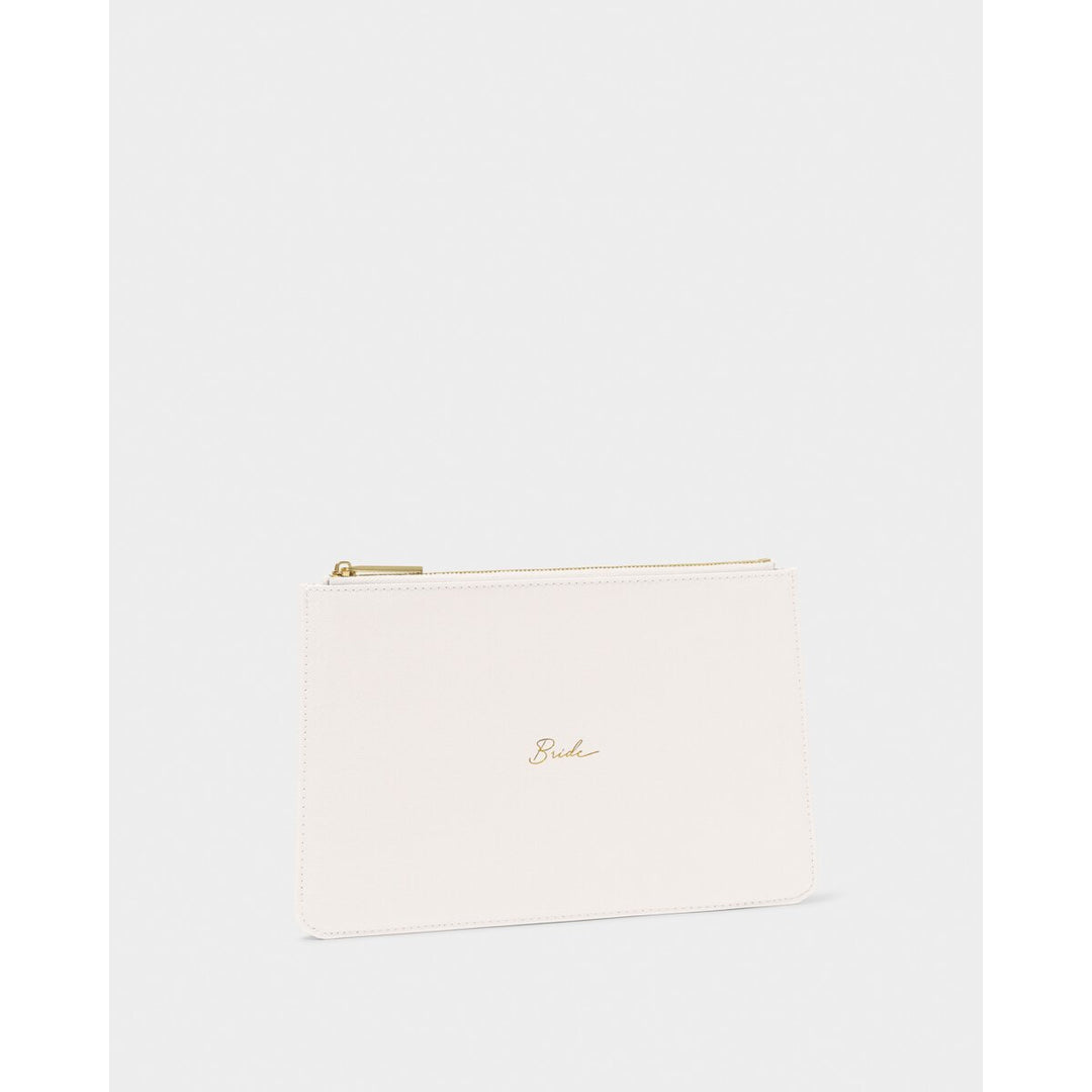 Bride Pouch in Pearlescent White